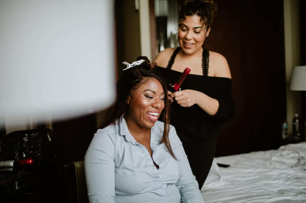 california elopement hair